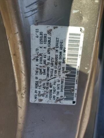 SHSRD78833U134448 - 2003 HONDA CR-V EX 棕色 照片 13