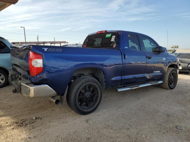 5TFUW5F17EX383110 - 2014 TOYOTA TUNDRA DOUBLE CAB SR/SR5 BLUE photo 3