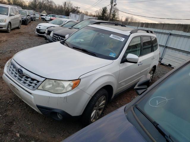 JF2SHAEC6BH737980 - 2011 SUBARU FORESTER LIMITED WHITE photo 1