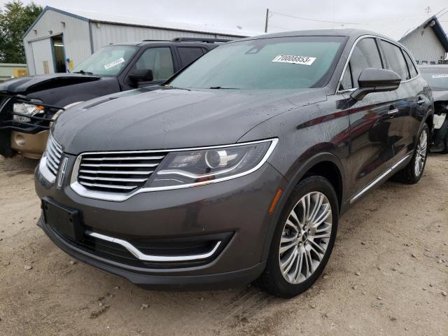 2LMPJ8LR8JBL11969 - 2018 LINCOLN MKX RESERVE Մոխրագույն լուսանկար 1