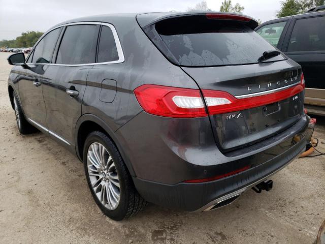 2LMPJ8LR8JBL11969 - 2018 LINCOLN MKX RESERVE GRAY photo 2