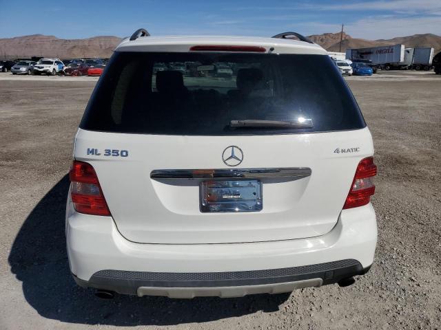 4JGBB86E67A214334 - 2007 MERCEDES-BENZ ML 350 WHITE photo 6