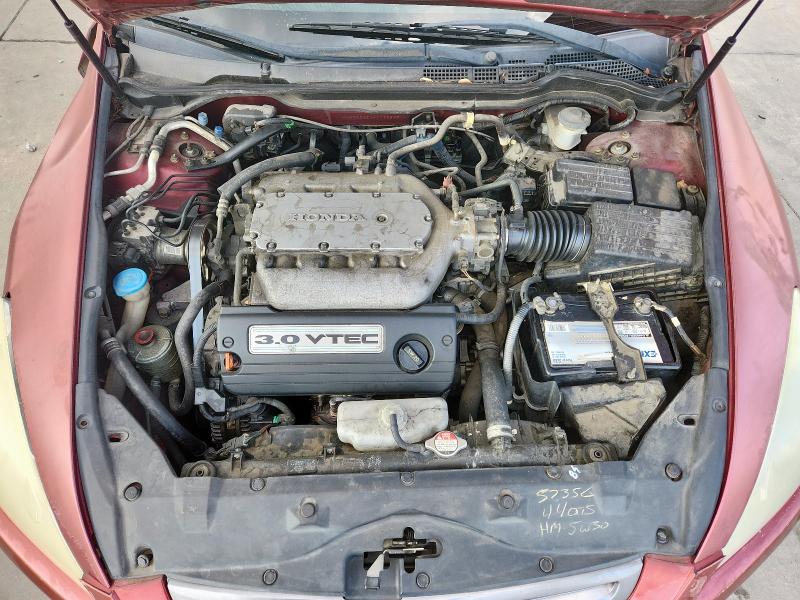 1HGCM665X4A032849 - 2004 HONDA ACCORD EX RED photo 11