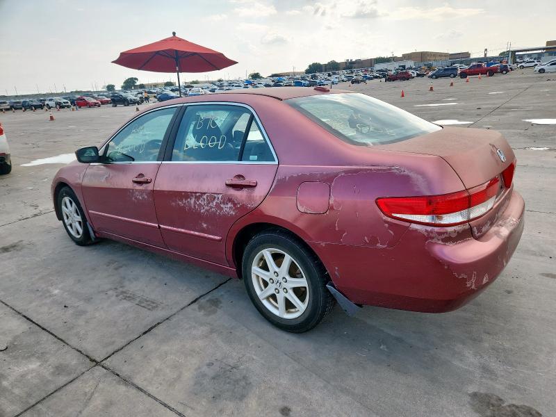 1HGCM665X4A032849 - 2004 HONDA ACCORD EX RED photo 2