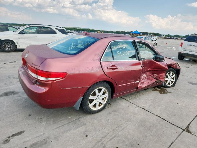 1HGCM665X4A032849 - 2004 HONDA ACCORD EX RED photo 3