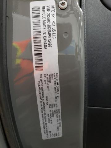 2C4RC1BG0MR575497 - 2021 CHRYSLER PACIFICA TOURING L GRAY photo 13