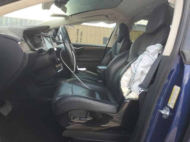 5YJXCBE20GF005495 - 2016 TESLA MODEL X BLUE photo 7