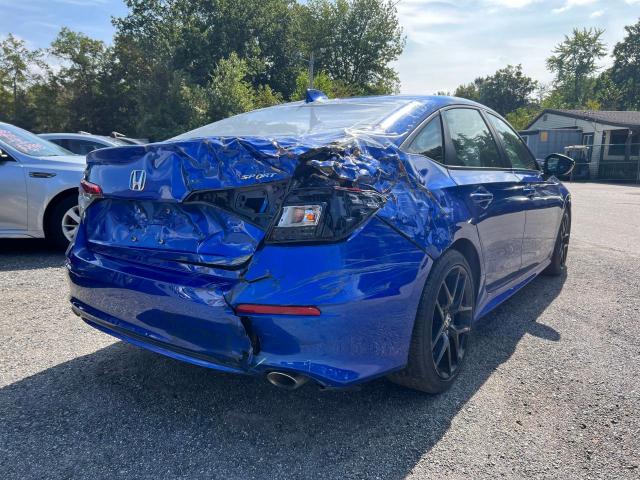 2HGFE2F59NH538503 - 2022 HONDA CIVIC SPORT 蓝色 照片 4