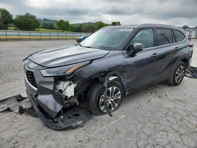 5TDGZRAH4NS112365 - 2022 TOYOTA HIGHLANDER XLE გრაფიტი ფოტო 1