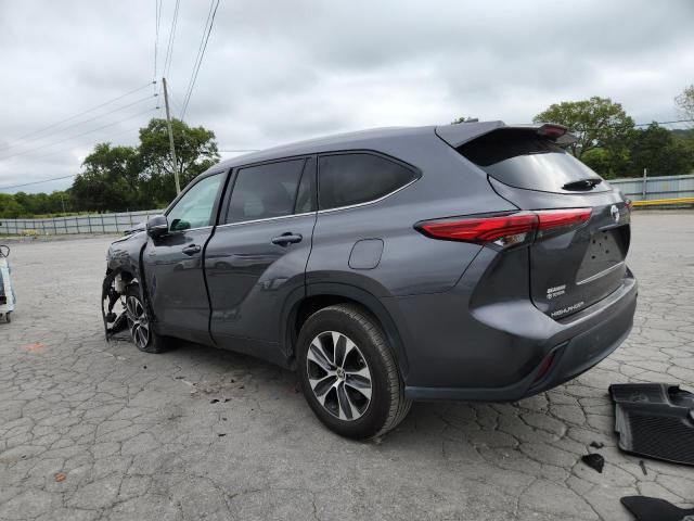 5TDGZRAH4NS112365 - 2022 TOYOTA HIGHLANDER XLE გრაფიტი ფოტო 2