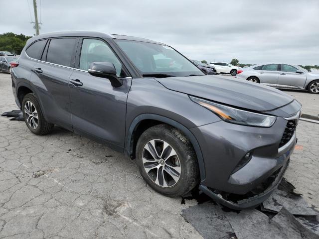 5TDGZRAH4NS112365 - 2022 TOYOTA HIGHLANDER XLE გრაფიტი ფოტო 4