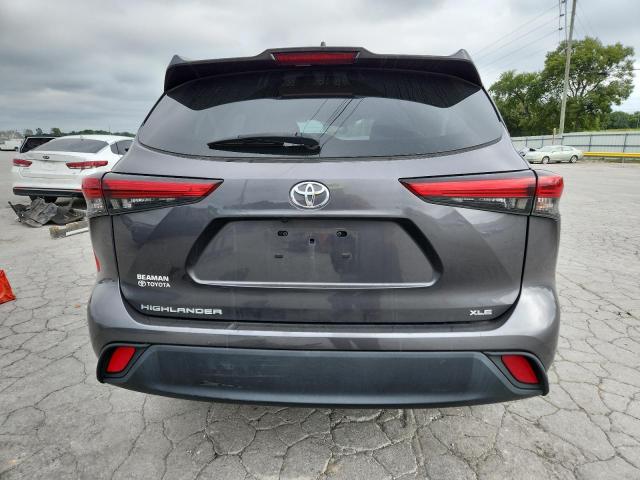 5TDGZRAH4NS112365 - 2022 TOYOTA HIGHLANDER XLE გრაფიტი ფოტო 6