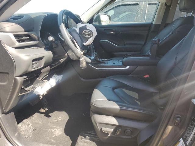 5TDGZRAH4NS112365 - 2022 TOYOTA HIGHLANDER XLE გრაფიტი ფოტო 7