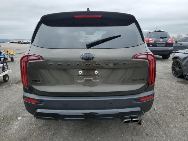 5XYP5DHC4MG169668 - 2021 KIA TELLURIDE SX GREEN photo 6