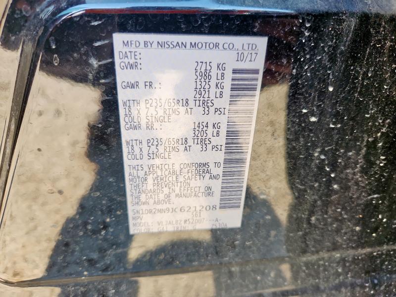 5N1DR2MN9JC621208 - 2018 NISSAN PATHFINDER S Qara foto 13