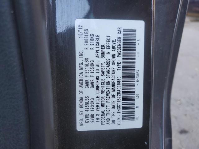 1HGCT1B72DA000880 - 2013 HONDA ACCORD EX Қара фото 13