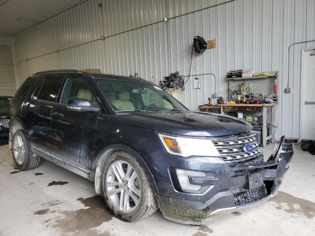 1FM5K8D81HGC21121 - 2017 FORD EXPLORER XLT BLACK photo 8