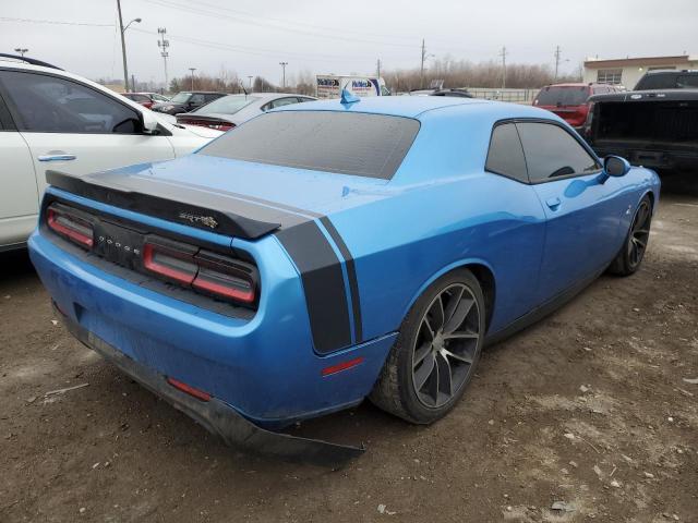 2C3CDZFJ4FH822962 - 2015 DODGE CHALLENGER BLUE photo 3