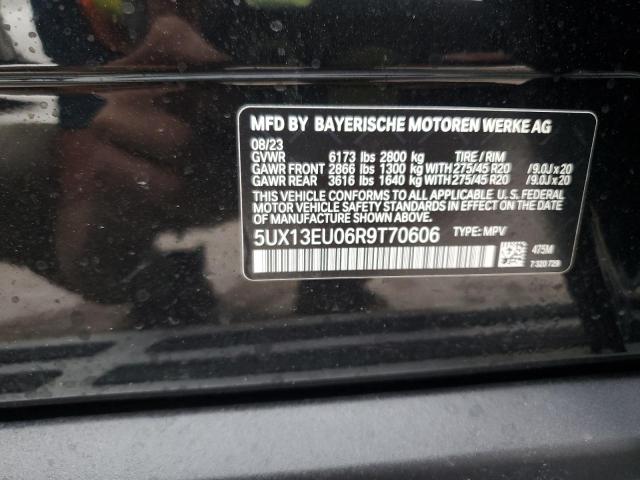 5UX13EU06R9T70606 - 2024 BMW X5 SDRIVE 40I BLACK photo 13