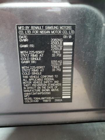 KNMAT2MTXKP500561 - 2019 NISSAN ROGUE S ნაცრისფერი ფოტო 13