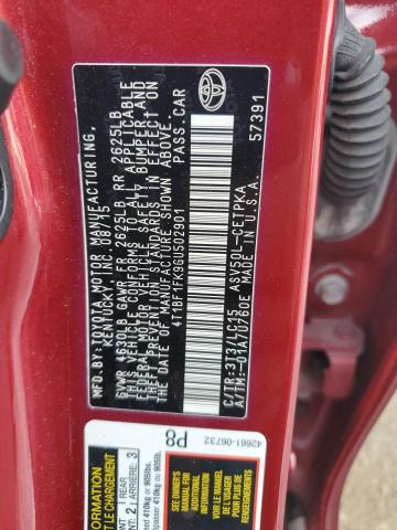 4T1BF1FK9GU502901 - 2016 TOYOTA CAMRY LE RED photo 13