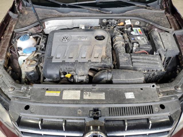 1VWBN7A36DC127462 - 2013 VOLKSWAGEN PASSAT SE BURGUNDY photo 11