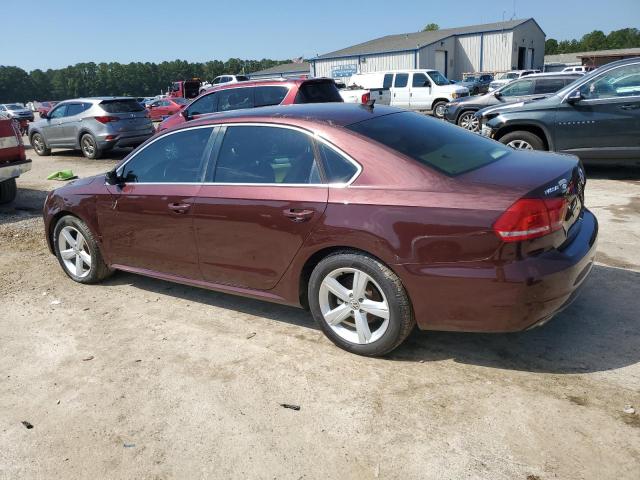 1VWBN7A36DC127462 - 2013 VOLKSWAGEN PASSAT SE BURGUNDY photo 2
