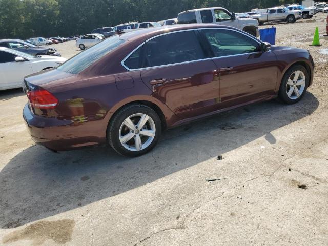 1VWBN7A36DC127462 - 2013 VOLKSWAGEN PASSAT SE BURGUNDY photo 3