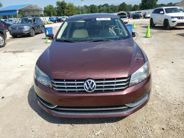 1VWBN7A36DC127462 - 2013 VOLKSWAGEN PASSAT SE BURGUNDY photo 5