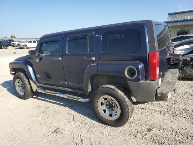 5GTDN13E478221475 - 2007 HUMMER H3 BLUE photo 2