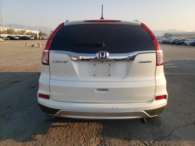 5J6RM4H76FL062864 - 2015 HONDA CR-V EXL WHITE photo 6