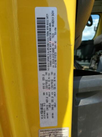3C6URVJG1GE108085 - 2016 RAM PROMASTER 3500 HIGH Żółty zdjęcie 12