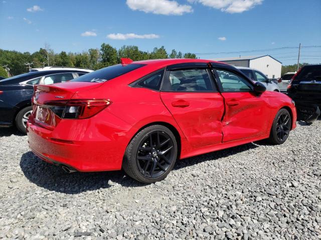 2HGFE2F50NH505924 - 2022 HONDA CIVIC SPORT RED photo 3