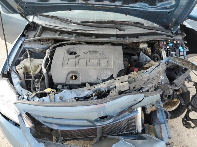 5YFBU4EE8DP183703 - 2013 TOYOTA COROLLA BASE BLUE photo 11