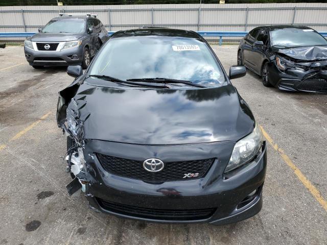 1NXBE40E89Z088066 - 2009 TOYOTA COROLLA XRS BLACK photo 5