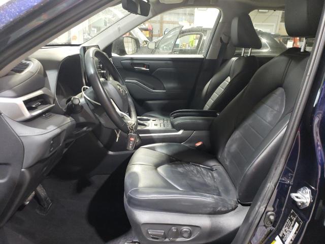 5TDGZRBH4NS244010 - 2022 TOYOTA HIGHLANDER XLE BLUE photo 7