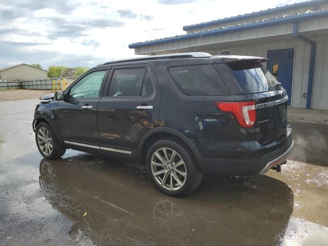 1FM5K8F82HGD24268 - 2017 FORD EXPLORER LIMITED BLACK photo 2