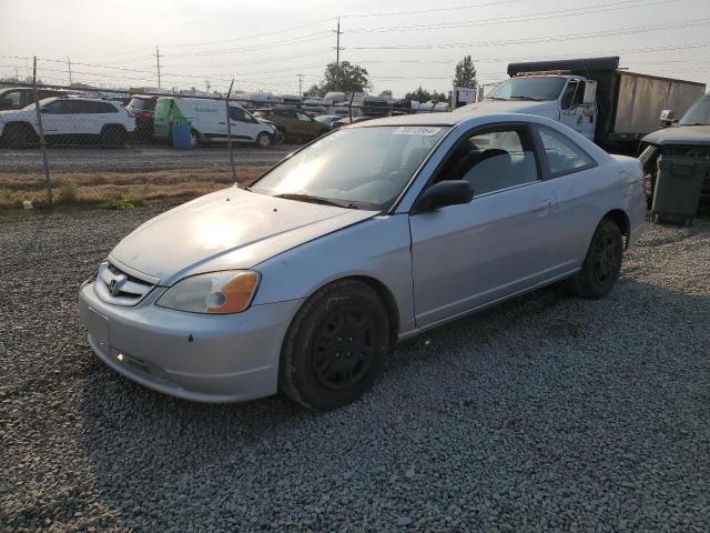 1HGEM22542L059294 - 2002 HONDA CIVIC LX SILVER photo 1