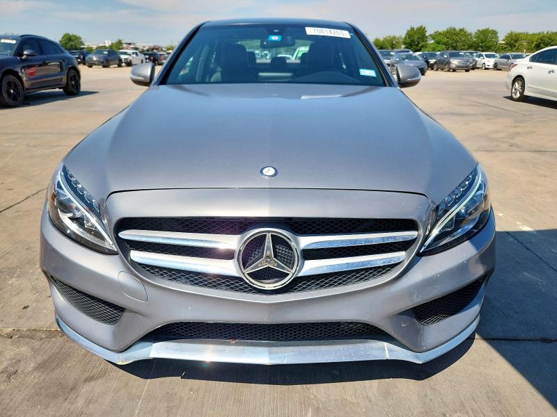 55SWF4KB0FU088068 - 2015 MERCEDES-BENZ C 300 4MATIC SILVER photo 5