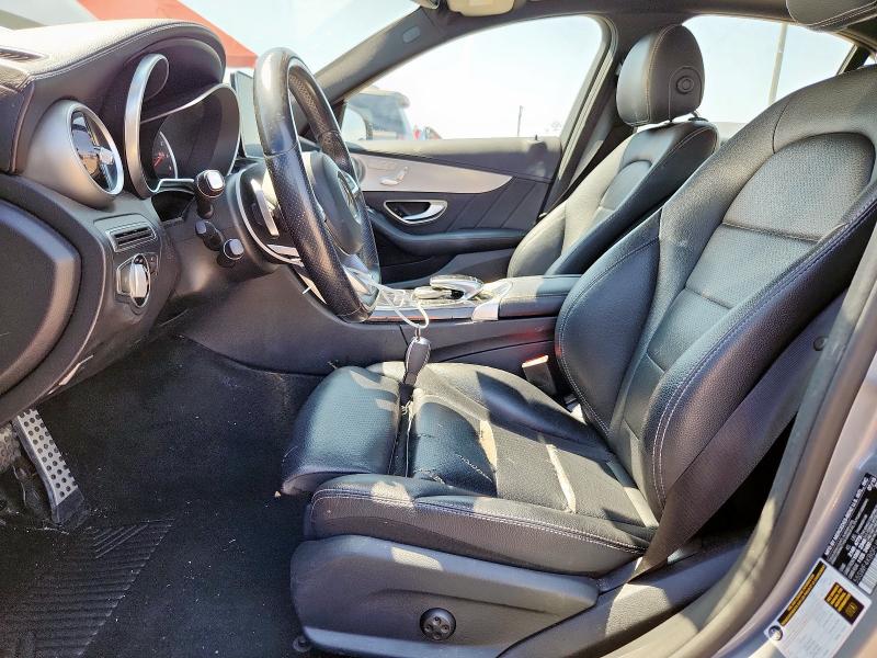 55SWF4KB0FU088068 - 2015 MERCEDES-BENZ C 300 4MATIC SILVER photo 7