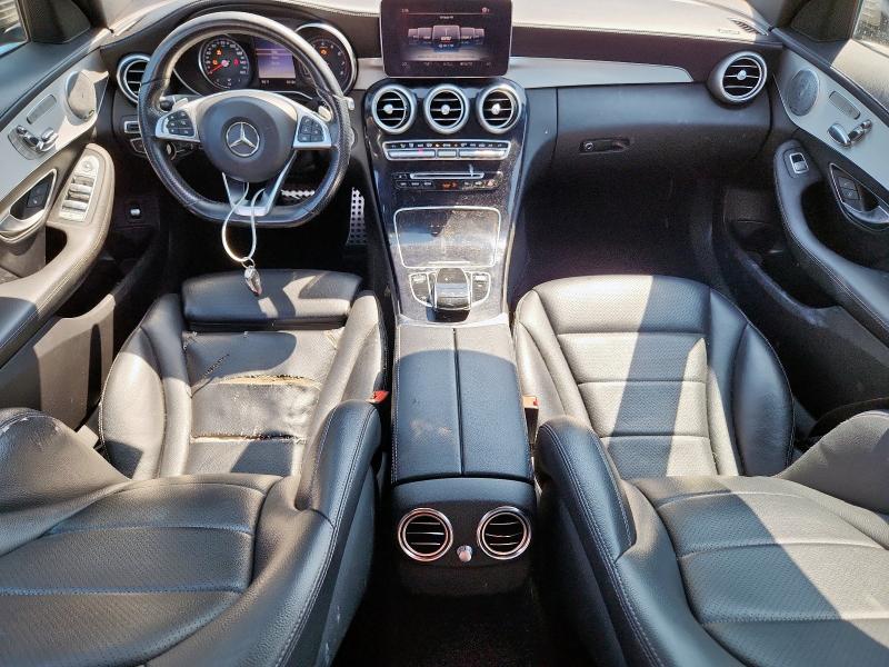 55SWF4KB0FU088068 - 2015 MERCEDES-BENZ C 300 4MATIC SILVER photo 8