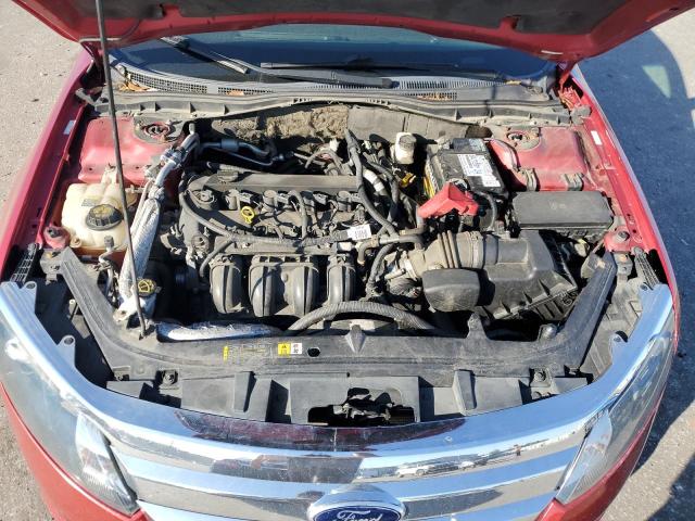 3FAHP0JA6CR374533 - 2012 FORD FUSION SEL RED photo 11