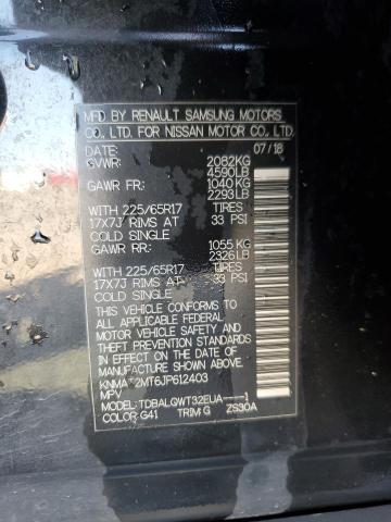 KNMAT2MT6JP612403 - 2018 NISSAN ROGUE S 黑色 照片 13