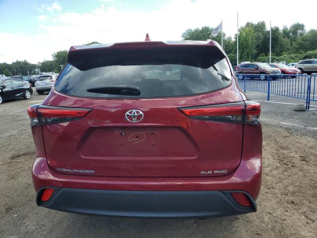 5TDHZRBH9NS190353 - 2022 TOYOTA HIGHLANDER XLE RED photo 6
