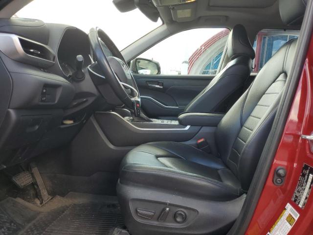 5TDHZRBH9NS190353 - 2022 TOYOTA HIGHLANDER XLE RED photo 7