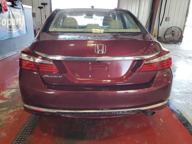 1HGCR2F77GA014356 - 2016 HONDA ACCORD EX MAROON photo 6