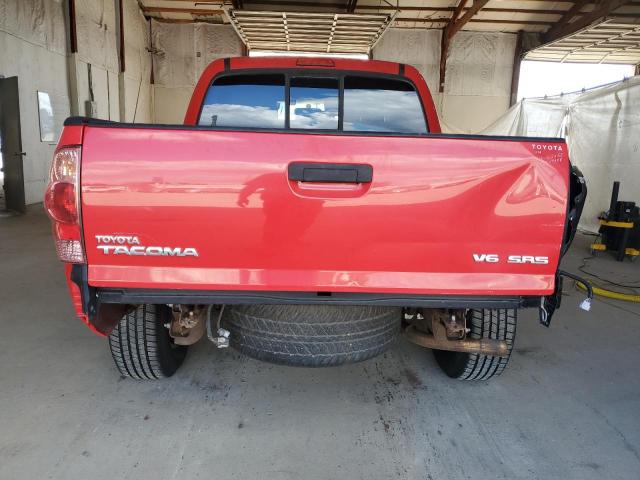 5TELU42N46Z295498 - 2006 TOYOTA TACOMA DOUBLE CAB 红色 照片 6