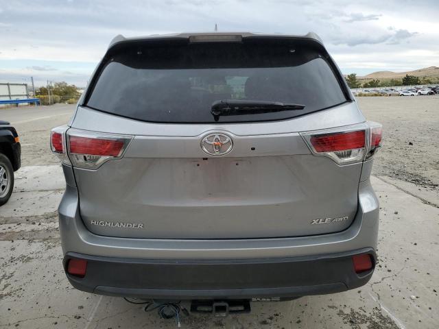 5TDJKRFH8GS502617 - 2016 TOYOTA HIGHLANDER XLE GRAY photo 6