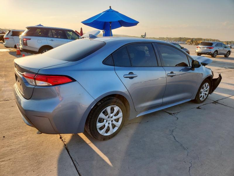 JTDEPRAE4LJ040824 - 2020 TOYOTA COROLLA LE BLUE photo 3