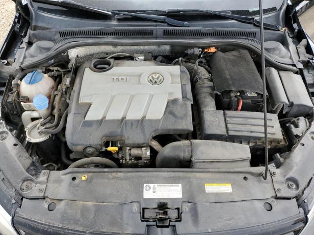 3VWDL7AJ3EM251525 - 2014 VOLKSWAGEN JETTA TDI BLACK photo 11